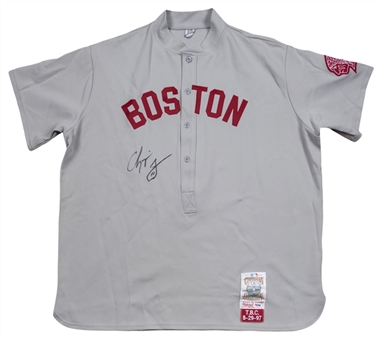 Chipper Jones Signed Boston Braves Throwback Cooperstown Commemorative Jersey (PSA/DNA)
